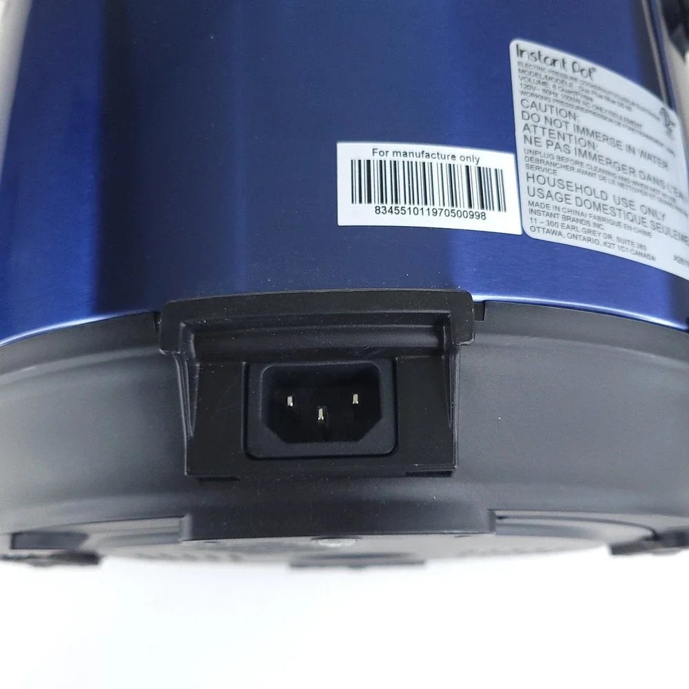 Instant Pot Duo Plus 6 Quart Electric Pressure Cooker Cobalt Blue Multi-Cooker